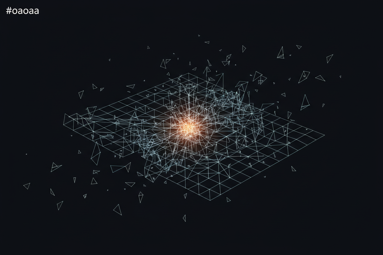 Editorial 1 — "Your Product Isn't the Problem" — Fractured grid reassembling