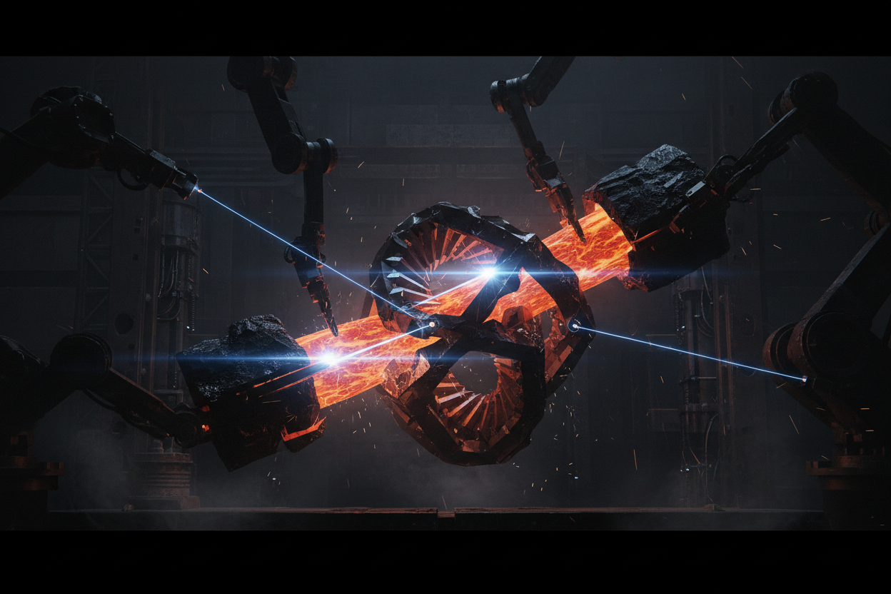 Editorial 3 — "This Is Not Coaching" — Dark forge aesthetic